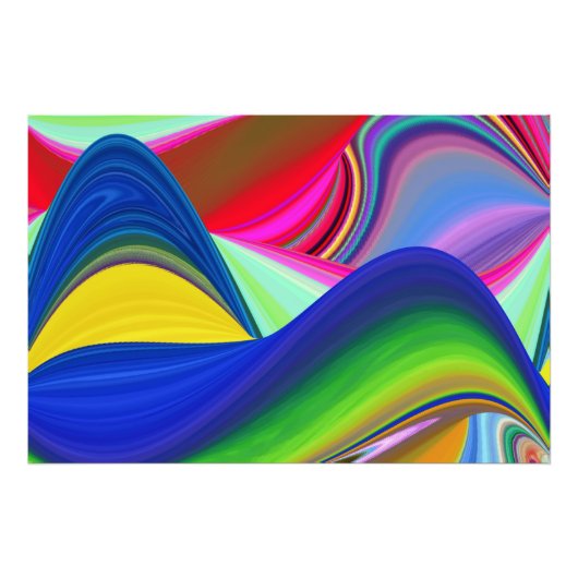 Summerrainbow , Abstrakt 3D Rainbowart Fotodruck (Vorne)