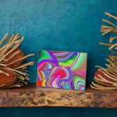 Summerrainbow , Abstrakt 3D Rainbowart Fotoplatte (Seite)