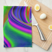 Summerrainbow , Abstrakt 3D Rainbowart Geschirrtuch (Viertel Falte)