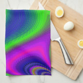 Summerrainbow , Abstrakt 3D Rainbowart Geschirrtuch (Viertel Falte)