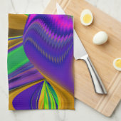 Summerrainbow , Abstrakt 3D Rainbowart Geschirrtuch (Viertel Falte)