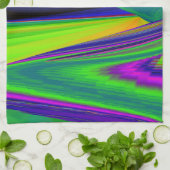 Summerrainbow , Abstrakt 3D Rainbowart Geschirrtuch (Gefaltet)