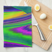 Summerrainbow , Abstrakt 3D Rainbowart Geschirrtuch (Viertel Falte)
