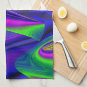 Summerrainbow , Abstrakt 3D Rainbowart Geschirrtuch (Viertel Falte)