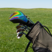 Summerrainbow , Abstrakt 3D Rainbowart Golf Headcover (In SItu)