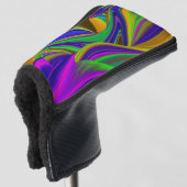 Summerrainbow , Abstrakt 3D Rainbowart Golf Headcover (3/4 Vorderseite)