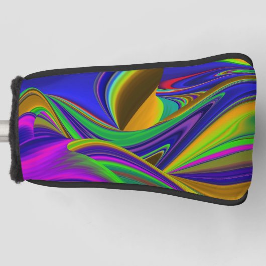 Summerrainbow , Abstrakt 3D Rainbowart Golf Headcover (Vorderseite)