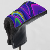 Summerrainbow , Abstrakt 3D Rainbowart Golf Headcover (3/4 Vorderseite)