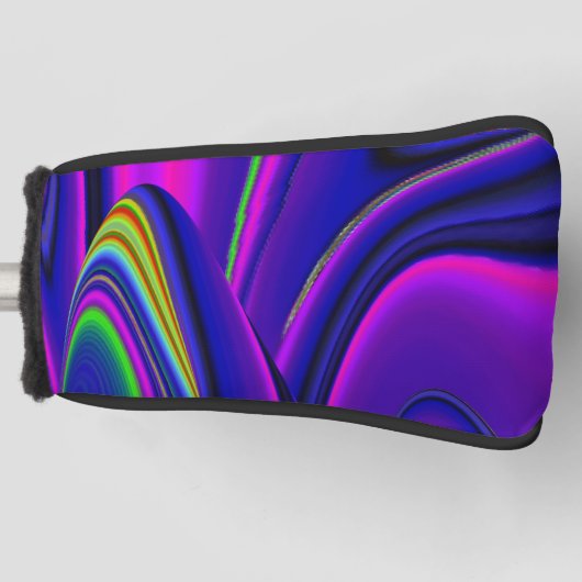 Summerrainbow , Abstrakt 3D Rainbowart Golf Headcover (Vorderseite)