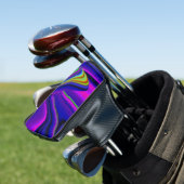 Summerrainbow , Abstrakt 3D Rainbowart Golf Headcover (In Situ)