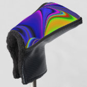 Summerrainbow , Abstrakt 3D Rainbowart Golf Headcover (3/4 Vorderseite)