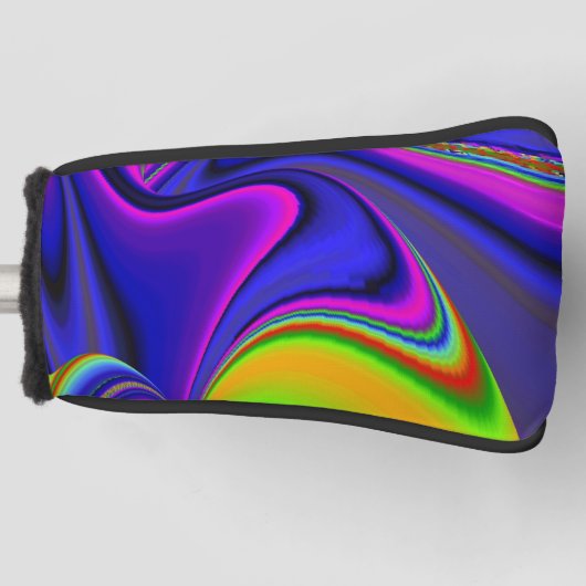 Summerrainbow , Abstrakt 3D Rainbowart Golf Headcover (Vorderseite)