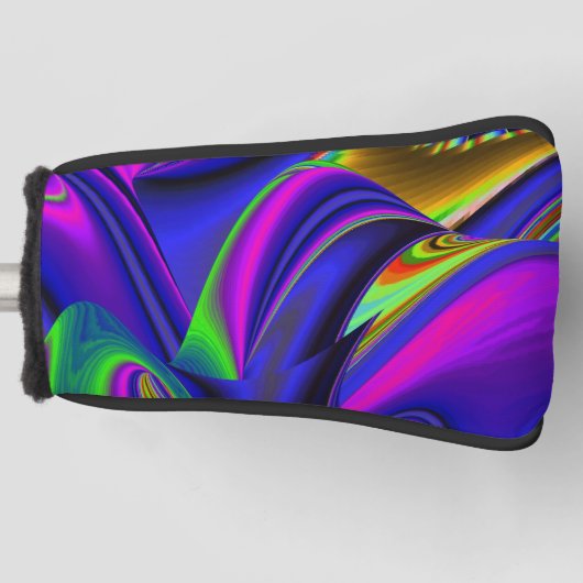 Summerrainbow , Abstrakt 3D Rainbowart Golf Headcover (Vorderseite)