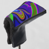 Summerrainbow , Abstrakt 3D Rainbowart Golf Headcover (3/4 Vorderseite)