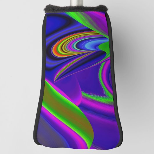 Summerrainbow , Abstrakt 3D Rainbowart Golf Headcover (Rotieren 90)