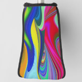 Summerrainbow , Abstrakt 3D Rainbowart Golf Headcover (Rotieren 90)