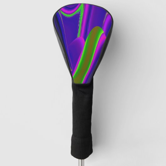 Summerrainbow , Abstrakt 3D Rainbowart Golf Headcover (Vorderseite)