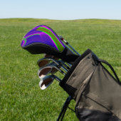 Summerrainbow , Abstrakt 3D Rainbowart Golf Headcover (In SItu)
