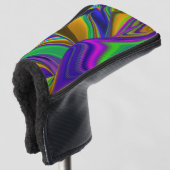 Summerrainbow , Abstrakt 3D Rainbowart Golf Headcover (3/4 Vorderseite)
