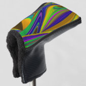 Summerrainbow , Abstrakt 3D Rainbowart Golf Headcover (3/4 Vorderseite)