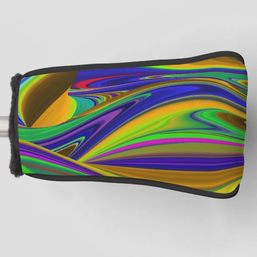 Summerrainbow , Abstrakt 3D Rainbowart Golf Headcover (Vorderseite)