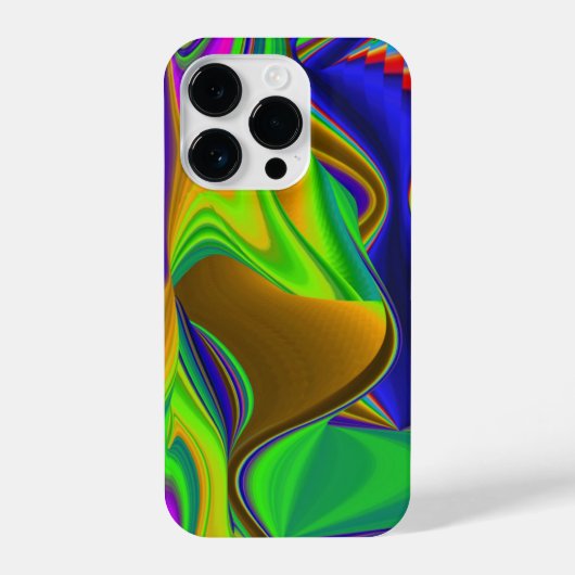 Summerrainbow , Abstrakt 3D Rainbowart iPhone Hülle (Rückseite)