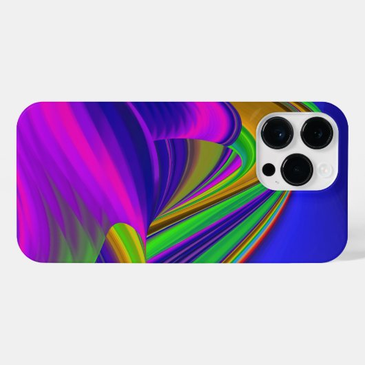 Summerrainbow , Abstrakt 3D Rainbowart iPhone Hülle (Rückseite (Horizontal))
