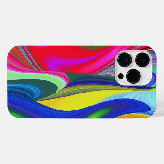 Summerrainbow , Abstrakt 3D Rainbowart iPhone Hülle (Rückseite (Horizontal))