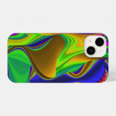 Summerrainbow , Abstrakt 3D Rainbowart iPhone Hülle (Rückseite (Horizontal))