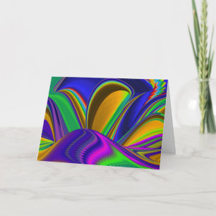 Summerrainbow , Abstrakt 3D Rainbowart Karte