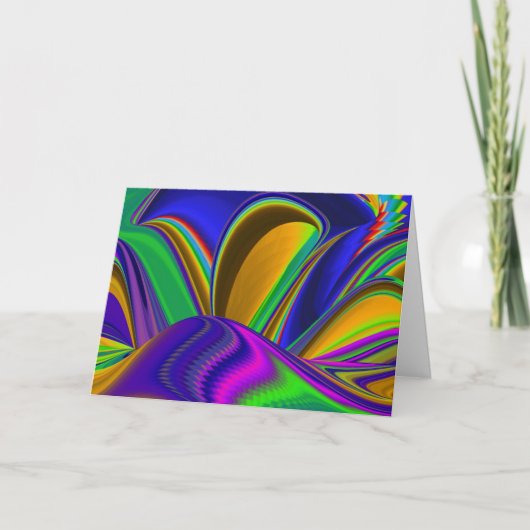 Summerrainbow , Abstrakt 3D Rainbowart Karte (Vorderseite)