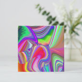 Summerrainbow , Abstrakt 3D Rainbowart Karte (Stehend Vorderseite)