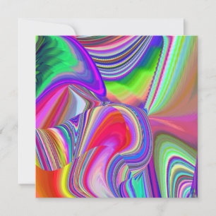 Summerrainbow , Abstrakt 3D Rainbowart Karte