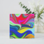 Summerrainbow , Abstrakt 3D Rainbowart Karte (Stehend Vorderseite)