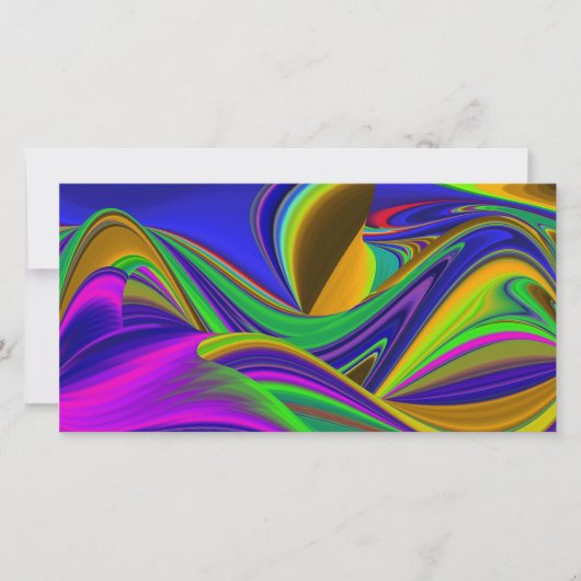 Summerrainbow , Abstrakt 3D Rainbowart Karte (Vorderseite)