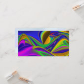 Summerrainbow , Abstrakt 3D Rainbowart Karte (Vorderseite/Rückseite Beispiel)