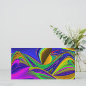 Summerrainbow , Abstrakt 3D Rainbowart Karte (Stehend Vorderseite)