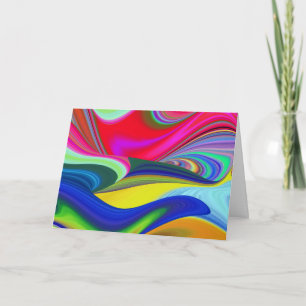 Summerrainbow , Abstrakt 3D Rainbowart Karte
