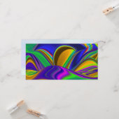 Summerrainbow , Abstrakt 3D Rainbowart Karte (Vorderseite/Rückseite Beispiel)