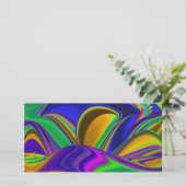 Summerrainbow , Abstrakt 3D Rainbowart Karte (Stehend Vorderseite)