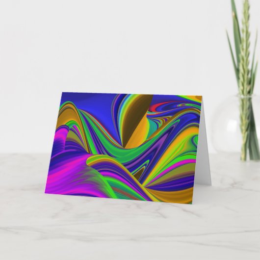 Summerrainbow , Abstrakt 3D Rainbowart Karte (Vorderseite)