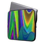Summerrainbow , Abstrakt 3D Rainbowart Laptopschutzhülle (Vorderseite Links)