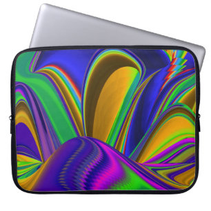 Summerrainbow , Abstrakt 3D Rainbowart Laptopschutzhülle