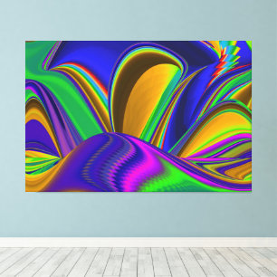 Summerrainbow , Abstrakt 3D Rainbowart Leinwanddruck