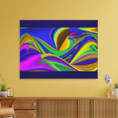 Summerrainbow , Abstrakt 3D Rainbowart Leinwanddruck (Insitu (Wohnzimmer))