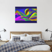 Summerrainbow , Abstrakt 3D Rainbowart Leinwanddruck (Insitu (Schlafzimmer))