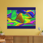 Summerrainbow , Abstrakt 3D Rainbowart Leinwanddruck (Insitu (Wohnzimmer))