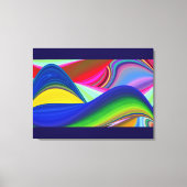 Summerrainbow , Abstrakt 3D Rainbowart Leinwanddruck (Vorderseite)