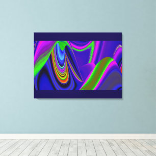 Summerrainbow , Abstrakt 3D Rainbowart Leinwanddruck