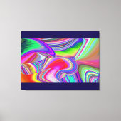 Summerrainbow , Abstrakt 3D Rainbowart Leinwanddruck (Vorderseite)